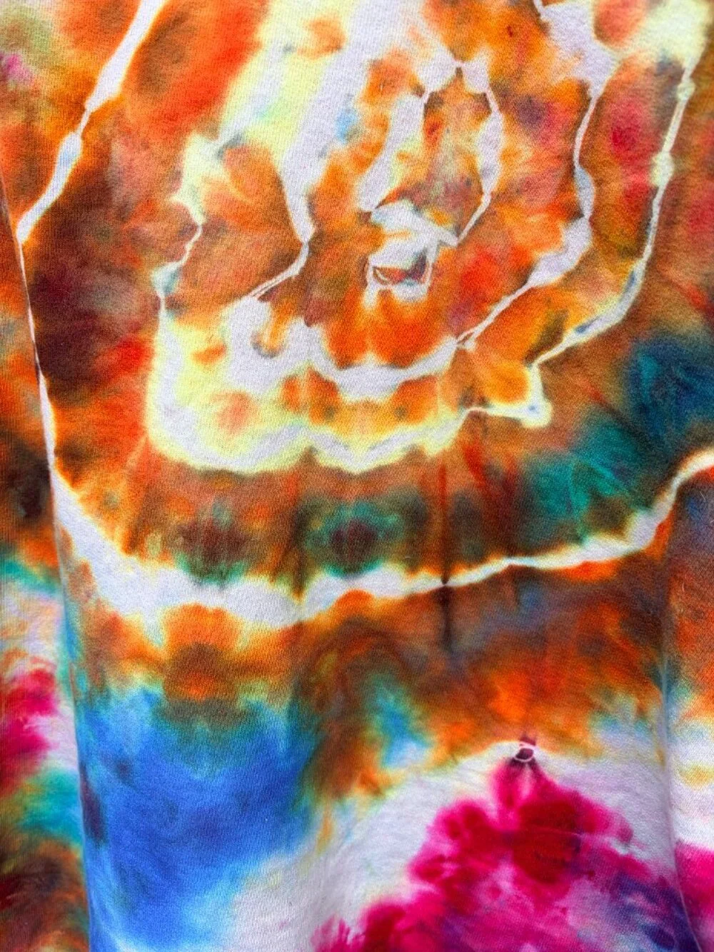 Handmade Ice Dyed Geode tie dye sweatshirt - Picture 6 of 8